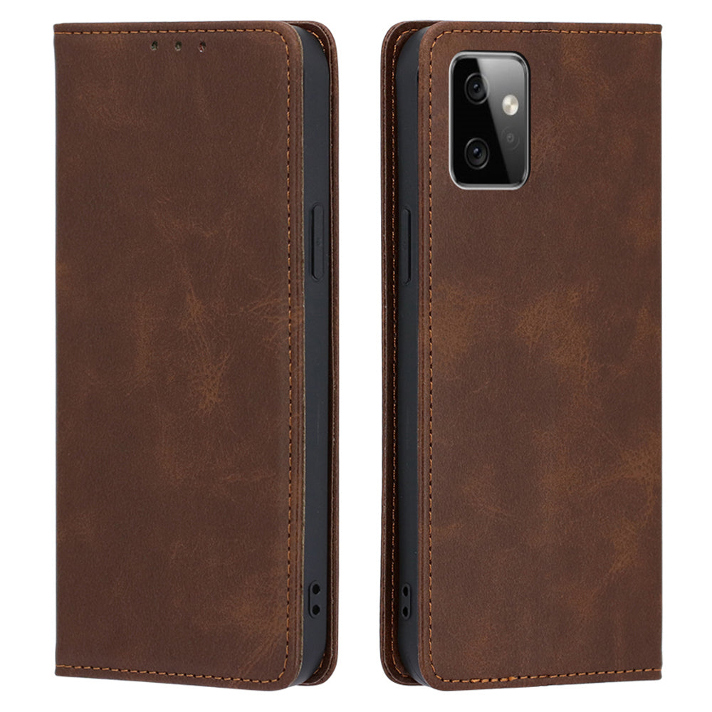 For Motorola Moto G Power 5G Magnetic Closing Stand Phone Case PU Leather Wallet Protective Shell