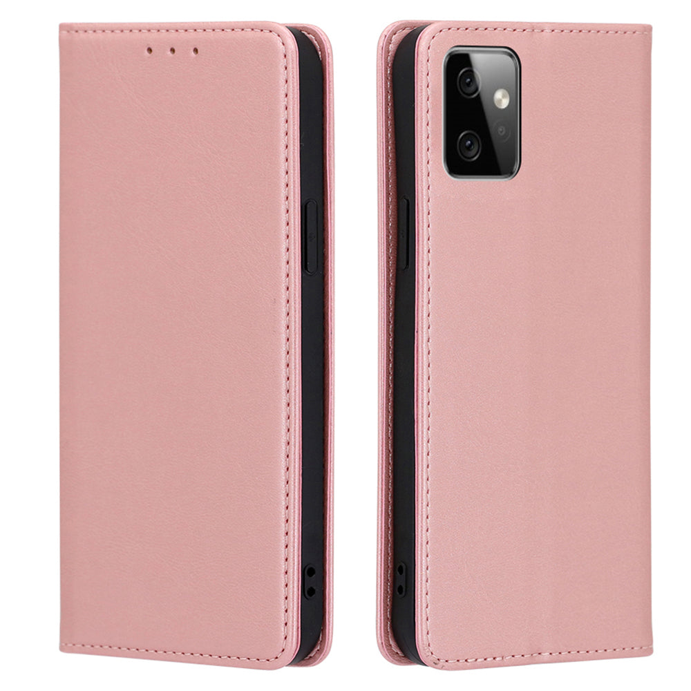 For Motorola Moto G Power 5G Magnetic Closing Stand Phone Case PU Leather Wallet Protective Shell