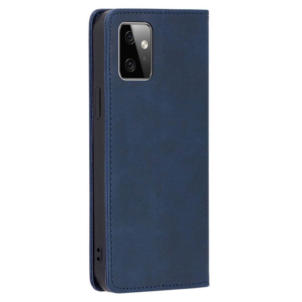 For Motorola Moto G Power 5G Magnetic Closing Stand Phone Case PU Leather Wallet Protective Shell