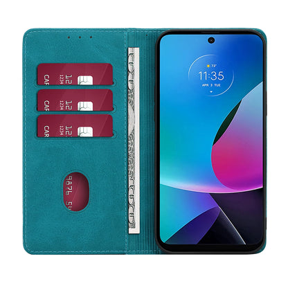For Motorola Moto G Power 5G Magnetic Closing Stand Phone Case PU Leather Wallet Protective Shell