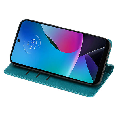 For Motorola Moto G Power 5G Magnetic Closing Stand Phone Case PU Leather Wallet Protective Shell