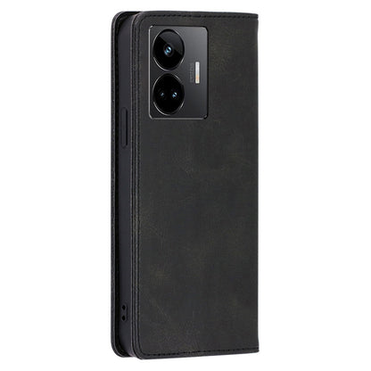 Leather Phone Case for Realme GT Neo 5 5G / GT3 5G / GT Neo 5 240W 5G Calf Texture Wallet Stand Magnetic Cover