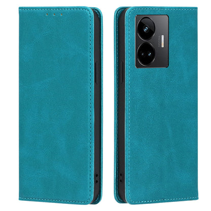 Leather Phone Case for Realme GT Neo 5 5G / GT3 5G / GT Neo 5 240W 5G Calf Texture Wallet Stand Magnetic Cover