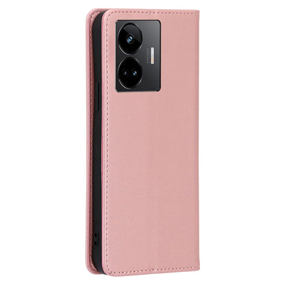 Leather Phone Case for Realme GT Neo 5 5G / GT3 5G / GT Neo 5 240W 5G Calf Texture Wallet Stand Magnetic Cover
