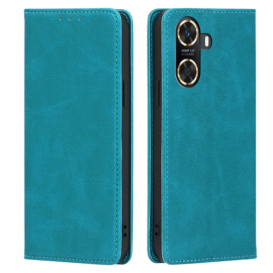 For Huawei Enjoy 60 PU Leather Stand Wallet Case Calf Texture Magnetic Shockproof Phone Cover