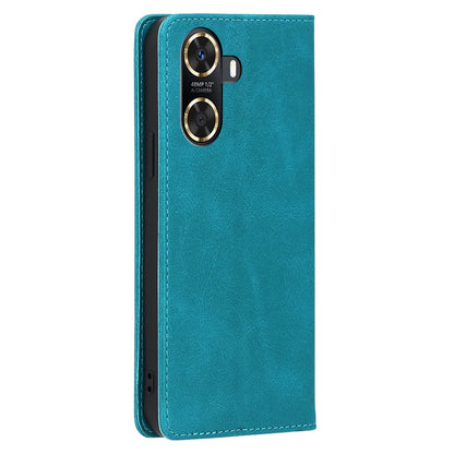 For Huawei Enjoy 60 PU Leather Stand Wallet Case Calf Texture Magnetic Shockproof Phone Cover