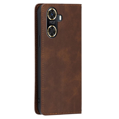 For Huawei Enjoy 60 PU Leather Stand Wallet Case Calf Texture Magnetic Shockproof Phone Cover