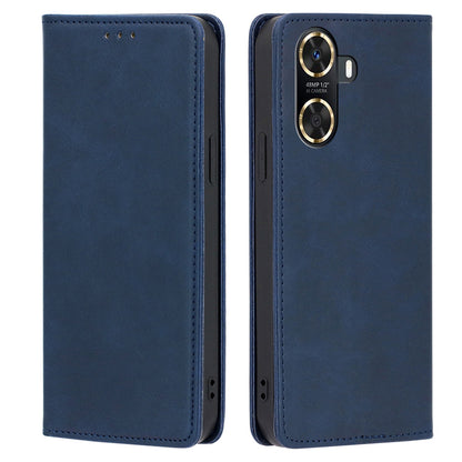 For Huawei Enjoy 60 PU Leather Stand Wallet Case Calf Texture Magnetic Shockproof Phone Cover