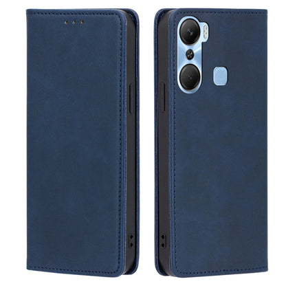 For Infinix Hot 12 Pro 4G Protective Flip Case PU Leather Calf Texture Stand Wallet Phone Cover