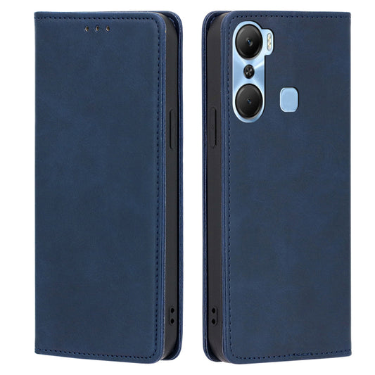 For Infinix Hot 12 Pro 4G Protective Flip Case PU Leather Calf Texture Stand Wallet Phone Cover
