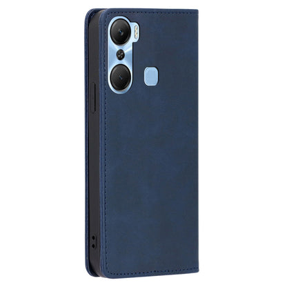 For Infinix Hot 12 Pro 4G Protective Flip Case PU Leather Calf Texture Stand Wallet Phone Cover