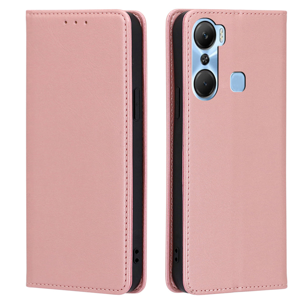 For Infinix Hot 12 Pro 4G Protective Flip Case PU Leather Calf Texture Stand Wallet Phone Cover