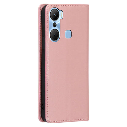 For Infinix Hot 12 Pro 4G Protective Flip Case PU Leather Calf Texture Stand Wallet Phone Cover