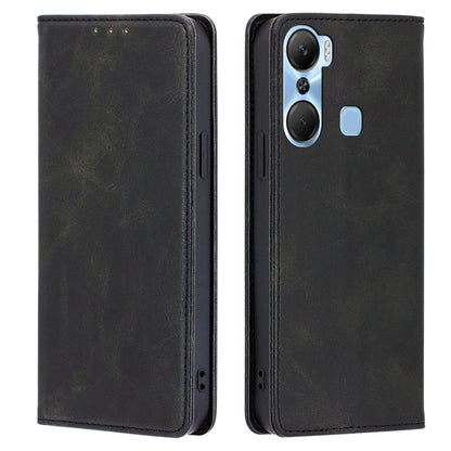 For Infinix Hot 12 Pro 4G Protective Flip Case PU Leather Calf Texture Stand Wallet Phone Cover