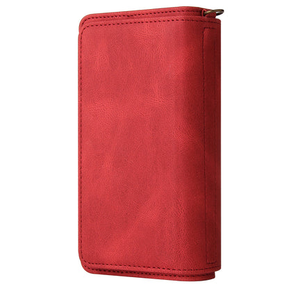 For Realme C33 4G / C33 2023 4G KT Multi-Functional Series-2 Zipper Pocket Leather Phone Case Multiple Card Slots Wallet Stand Cover