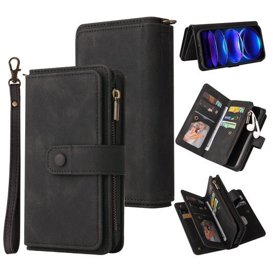 For Xiaomi Redmi Note 12 5G (China) / (India) / (Global) / Poco X5 5G Phone Case KT Multi-Functional Series-2 PU Leather Multiple Card Slots Cover