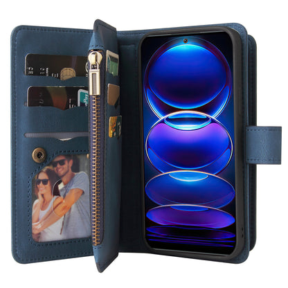 For Xiaomi Redmi Note 12 5G (China) / (India) / (Global) / Poco X5 5G Phone Case KT Multi-Functional Series-2 PU Leather Multiple Card Slots Cover