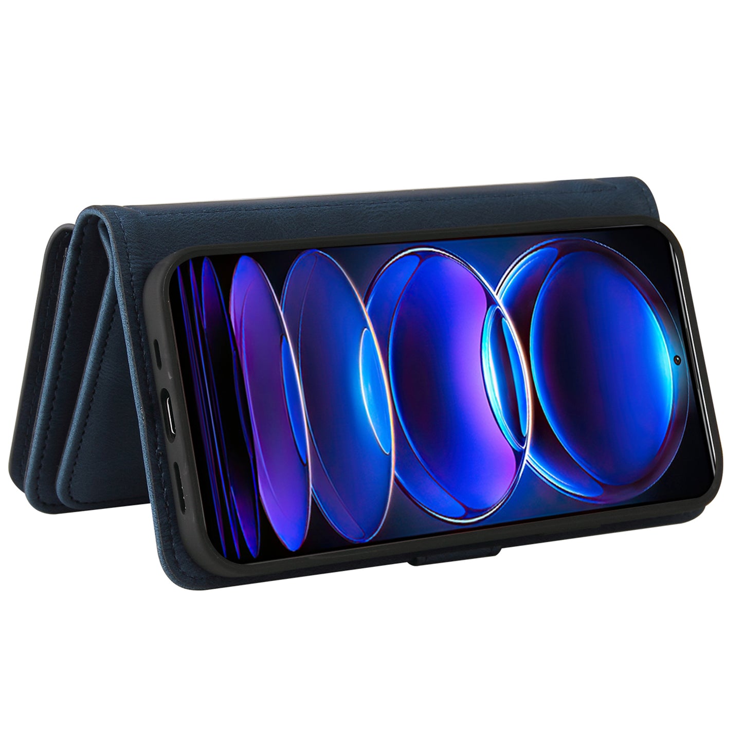 For Xiaomi Redmi Note 12 Pro 5G KT Phone Case Multi-Functional Series-2 Multiple Card Slots Leather Zipper Pocket Cover