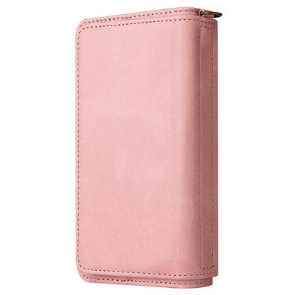 For Xiaomi Redmi Note 12 Pro 5G KT Phone Case Multi-Functional Series-2 Multiple Card Slots Leather Zipper Pocket Cover