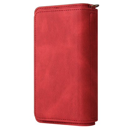 For Xiaomi Redmi Note 12 Pro 5G KT Phone Case Multi-Functional Series-2 Multiple Card Slots Leather Zipper Pocket Cover