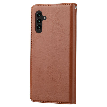 For Samsung Galaxy A24 4G Magnetic Closing Leather Phone Cover Flip Stand Wallet Protection Shell