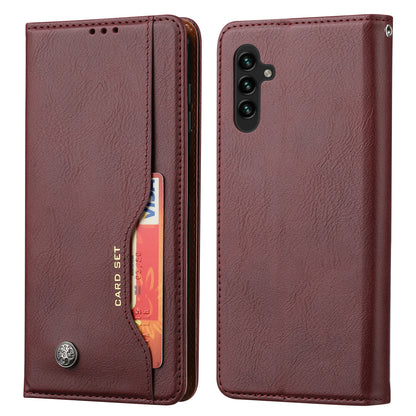 For Samsung Galaxy A24 4G Magnetic Closing Leather Phone Cover Flip Stand Wallet Protection Shell