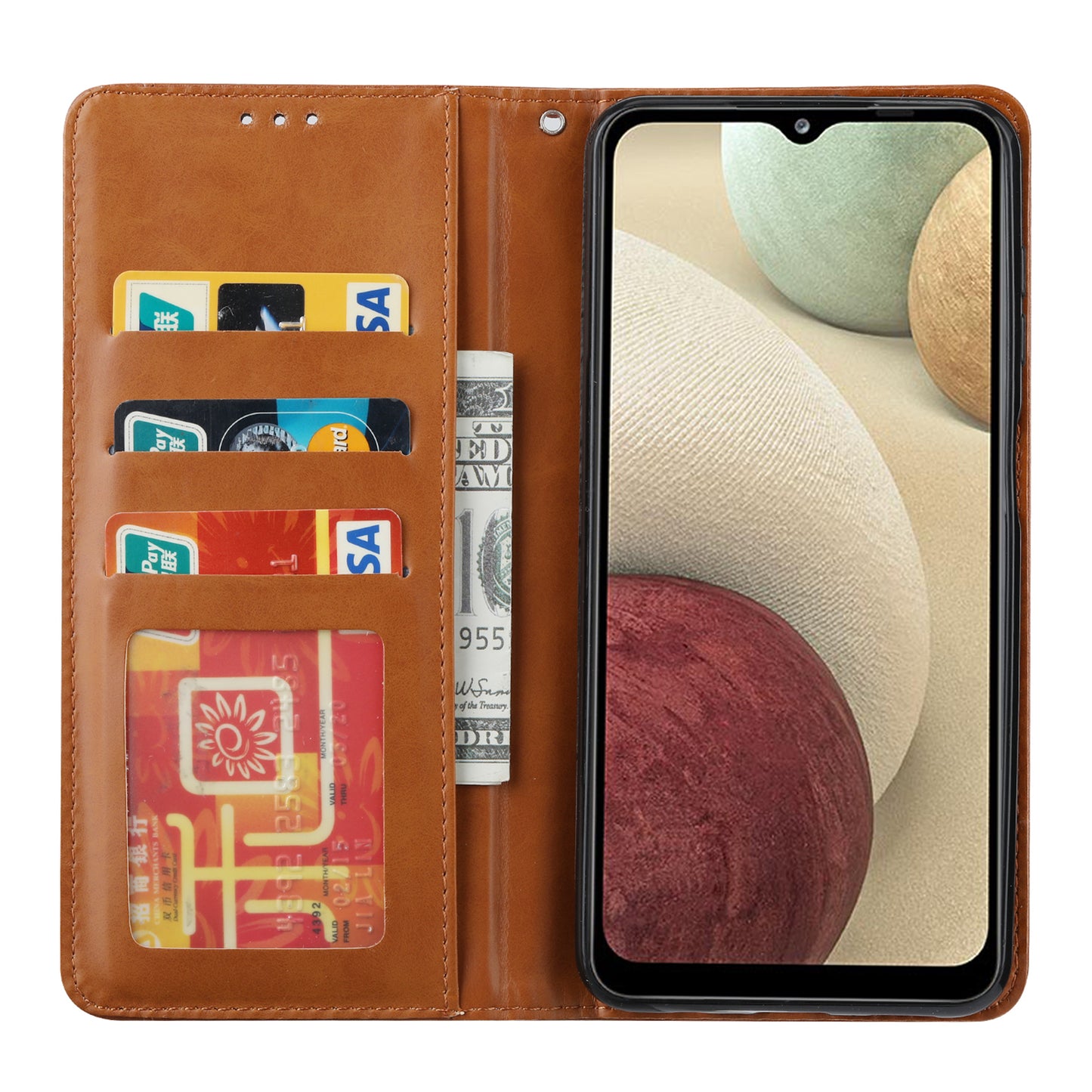 For Samsung Galaxy A24 4G Magnetic Closing Leather Phone Cover Flip Stand Wallet Protection Shell