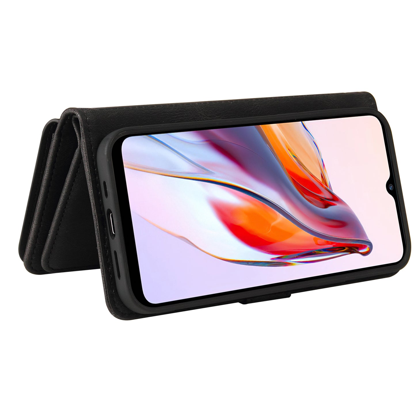 For Xiaomi Redmi 12C 4G / 11A 4G KT Multi-Functional Series-2 Phone Case Multiple Card Slots Leather Cover with Wallet Stand Zipper Pocket