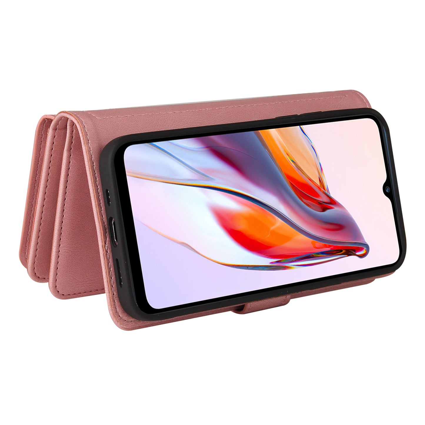 For Xiaomi Redmi 12C 4G / 11A 4G KT Multi-Functional Series-2 Phone Case Multiple Card Slots Leather Cover with Wallet Stand Zipper Pocket