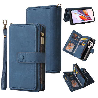 For Xiaomi Redmi 12C 4G / 11A 4G KT Multi-Functional Series-2 Phone Case Multiple Card Slots Leather Cover with Wallet Stand Zipper Pocket