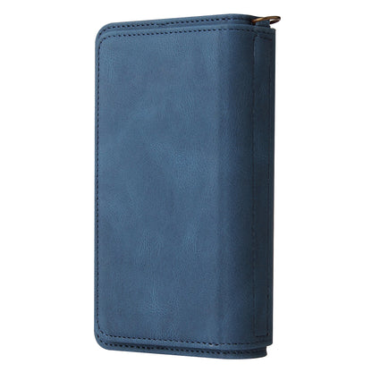 For Xiaomi Redmi 12C 4G / 11A 4G KT Multi-Functional Series-2 Phone Case Multiple Card Slots Leather Cover with Wallet Stand Zipper Pocket