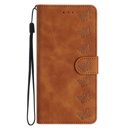 For iPhone 14 Pro PU Leather Stand Wallet Phone Case Butterfly Imprinted Anti-drop Cover