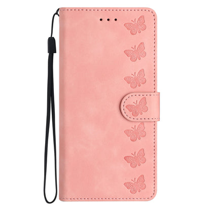 For iPhone 14 Pro PU Leather Stand Wallet Phone Case Butterfly Imprinted Anti-drop Cover