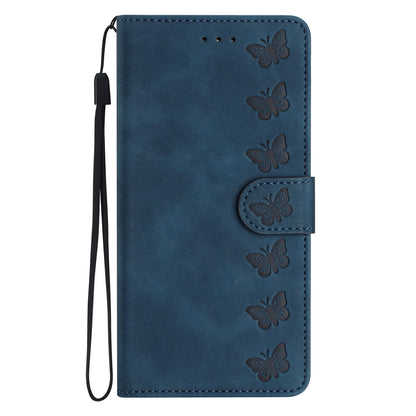 For iPhone 14 Pro PU Leather Stand Wallet Phone Case Butterfly Imprinted Anti-drop Cover