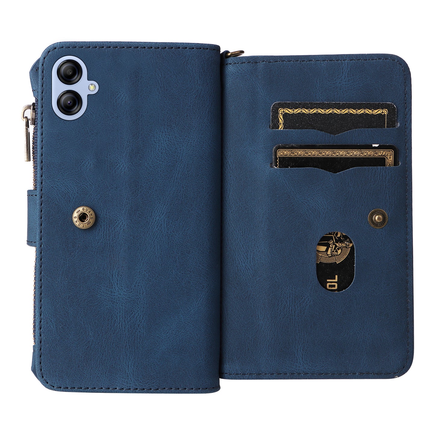 For Samsung Galaxy A04e 4G / F04 4G / M04 4G Phone Case KT Multi-Functional Series-2 Multiple Card Slots Leather Wallet Cover