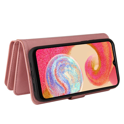 For Samsung Galaxy A04e 4G / F04 4G / M04 4G Phone Case KT Multi-Functional Series-2 Multiple Card Slots Leather Wallet Cover