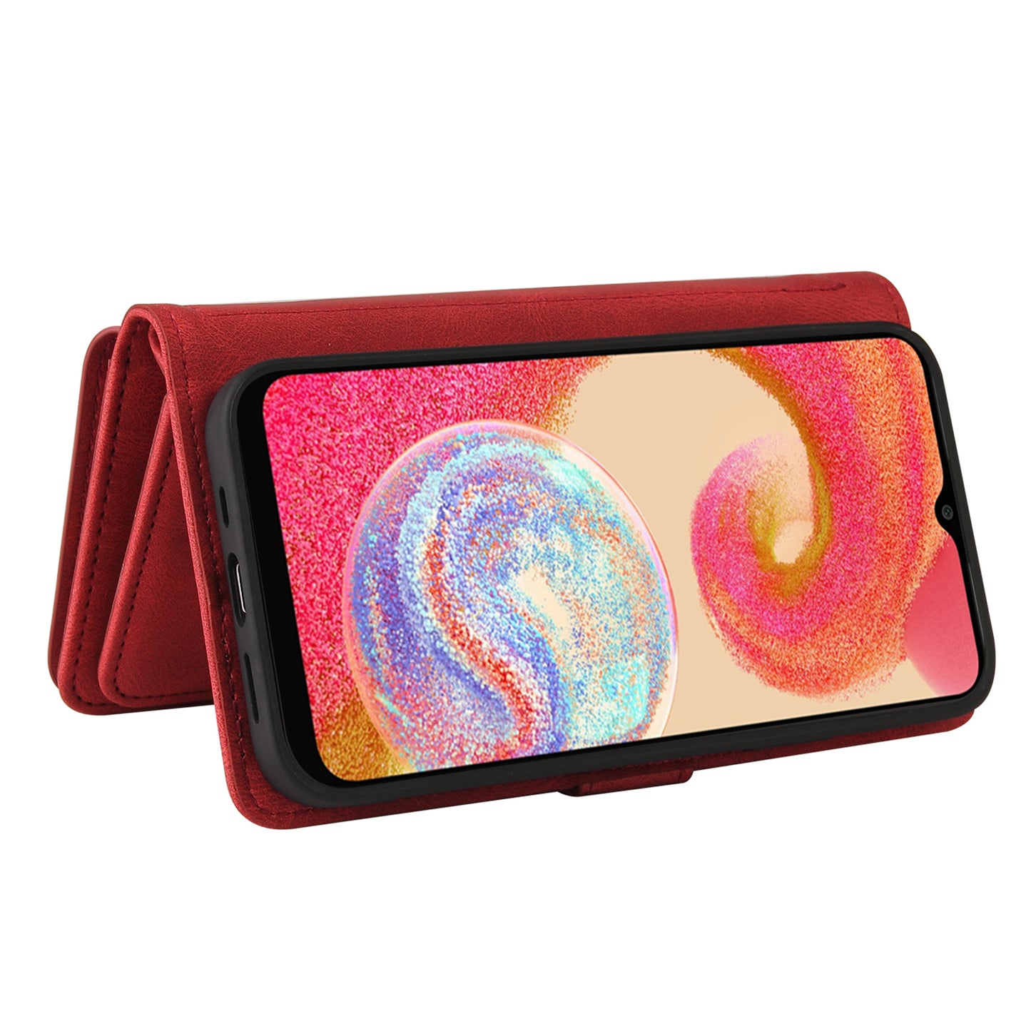 For Samsung Galaxy A04e 4G / F04 4G / M04 4G Phone Case KT Multi-Functional Series-2 Multiple Card Slots Leather Wallet Cover