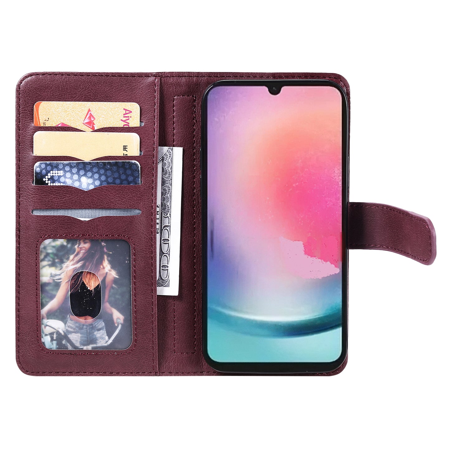 KT Multi-functional Series-1 for Samsung Galaxy A54 5G Flip Cover 10 Card Slots Stand Leather Wallet Phone Case