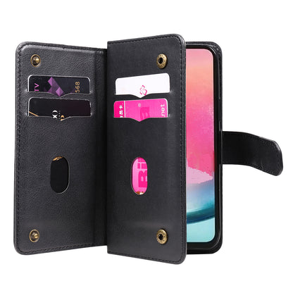 KT Multi-functional Series-1 for Samsung Galaxy A54 5G Flip Cover 10 Card Slots Stand Leather Wallet Phone Case