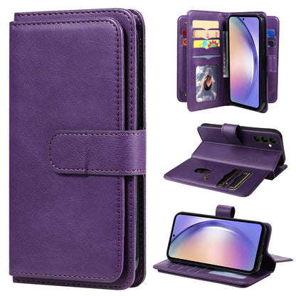 KT Multi-functional Series-1 for Samsung Galaxy A54 5G Flip Cover 10 Card Slots Stand Leather Wallet Phone Case