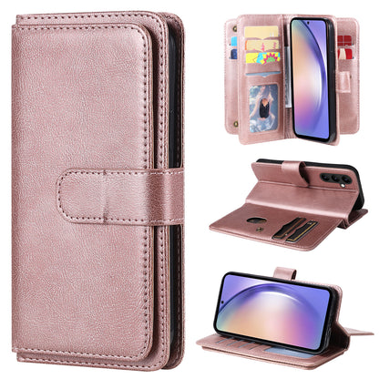 KT Multi-functional Series-1 for Samsung Galaxy A54 5G Flip Cover 10 Card Slots Stand Leather Wallet Phone Case