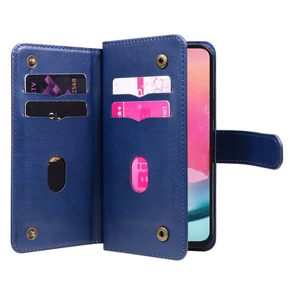 KT Multi-functional Series-1 for Samsung Galaxy A54 5G Flip Cover 10 Card Slots Stand Leather Wallet Phone Case