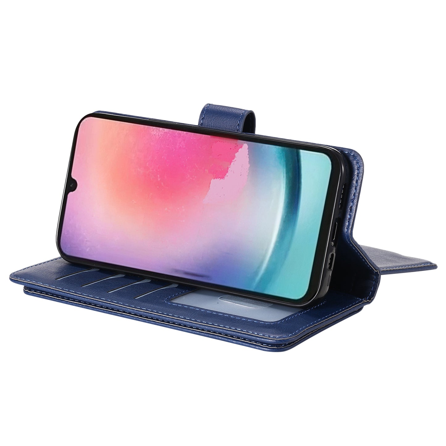 KT Multi-functional Series-1 for Samsung Galaxy A54 5G Flip Cover 10 Card Slots Stand Leather Wallet Phone Case