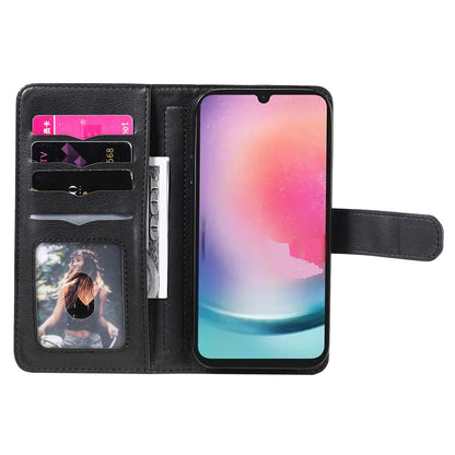 KT Multi-functional Series-1 for Samsung Galaxy A34 5G Leather Cover 10 Card Slots Stand Wallet Phone Flip Case
