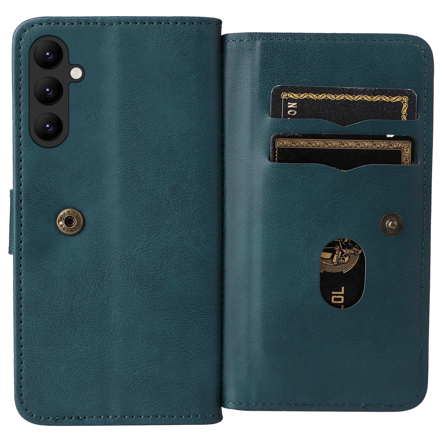 KT Multi-functional Series-1 for Samsung Galaxy A34 5G Leather Cover 10 Card Slots Stand Wallet Phone Flip Case