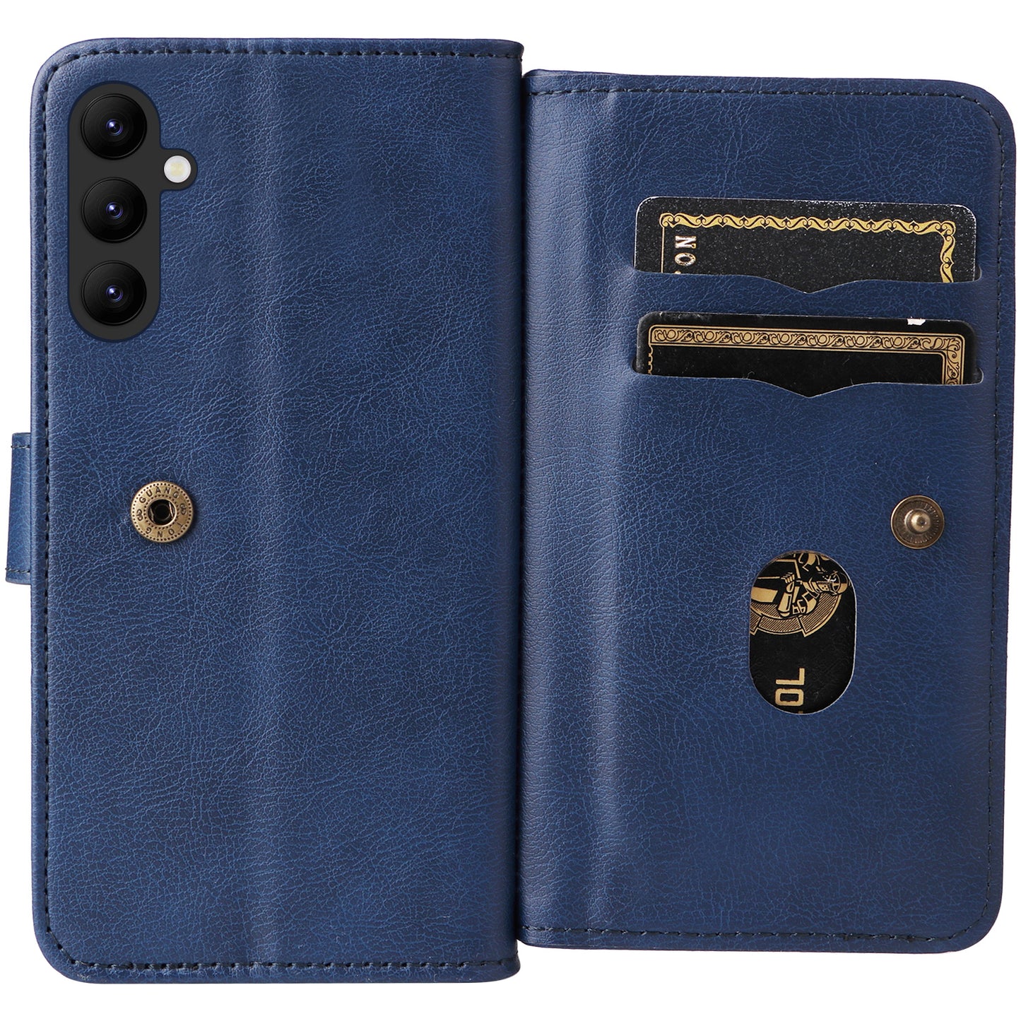 KT Multi-functional Series-1 for Samsung Galaxy A34 5G Leather Cover 10 Card Slots Stand Wallet Phone Flip Case