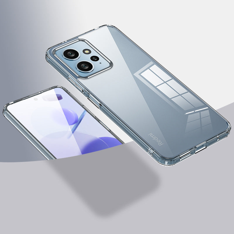 For Xiaomi Redmi Note 12 4G Airbag Protection Phone Case Anti-Dust PC+TPU Slim Phone Cover