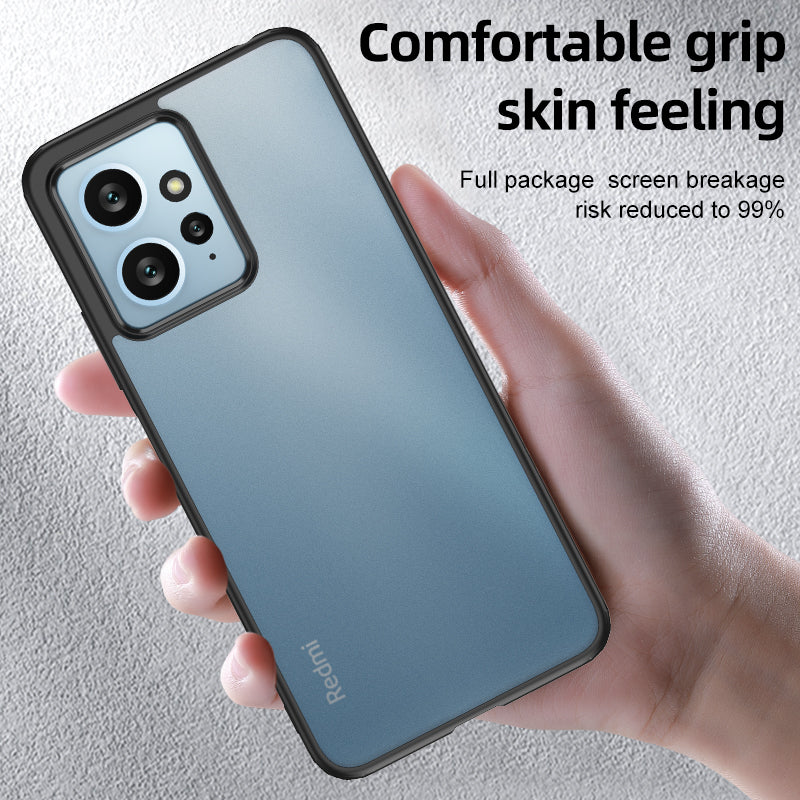For Xiaomi Redmi Note 12 4G Airbag Protection Phone Case Anti-Dust PC+TPU Slim Phone Cover