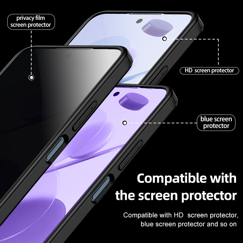 For Xiaomi Redmi Note 12 4G Airbag Protection Phone Case Anti-Dust PC+TPU Slim Phone Cover