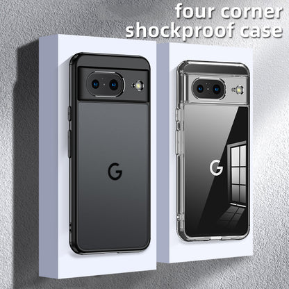 For Google Pixel 8 Slim Cell Phone Case Airbag Protection Anti-Scratch PC+TPU Phone Shell Cover